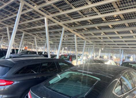 6.7MW Waterproof Aluminum Solar Carport Installed in Austria